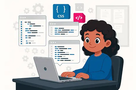 girl studying